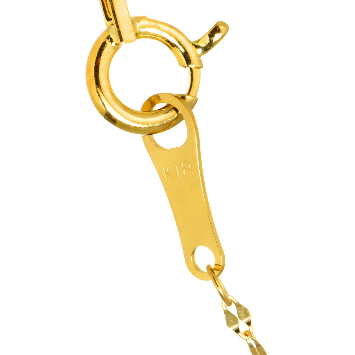 Diamond 0.20ct Necklace 18K K18 YG Yellow Gold 750