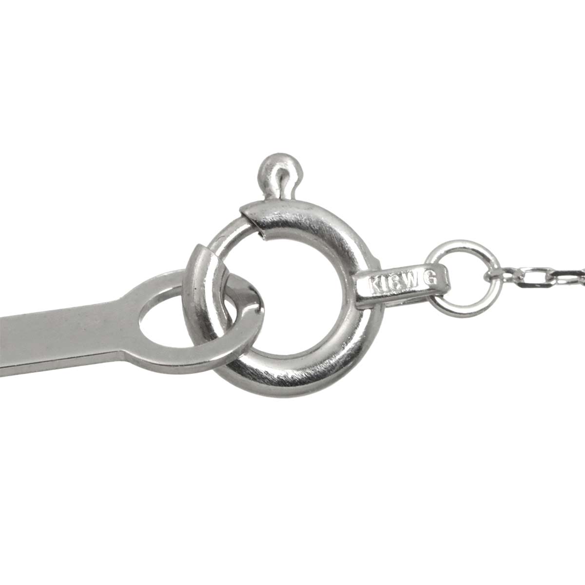 Diamond Necklace 18K White Gold 750