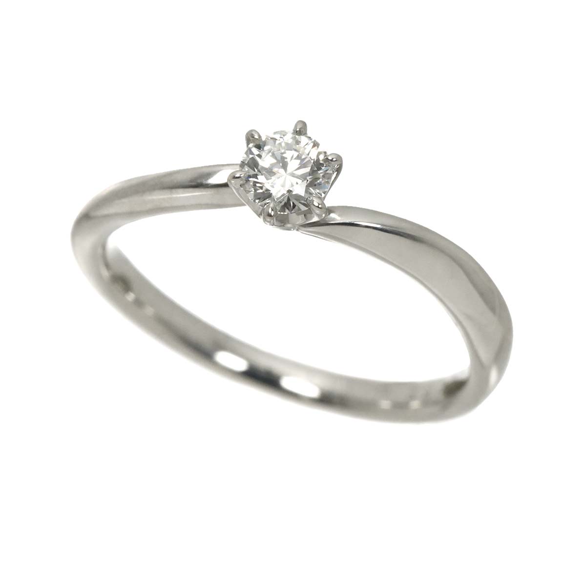 Diamond 0.206ct G/VS1/EX Ring Pt Platinum size5.25
