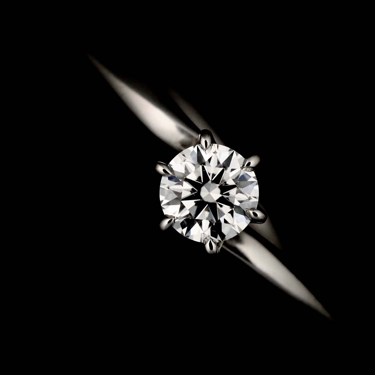 Diamond 0.206ct G/VS1/EX Ring Pt Platinum size5.25