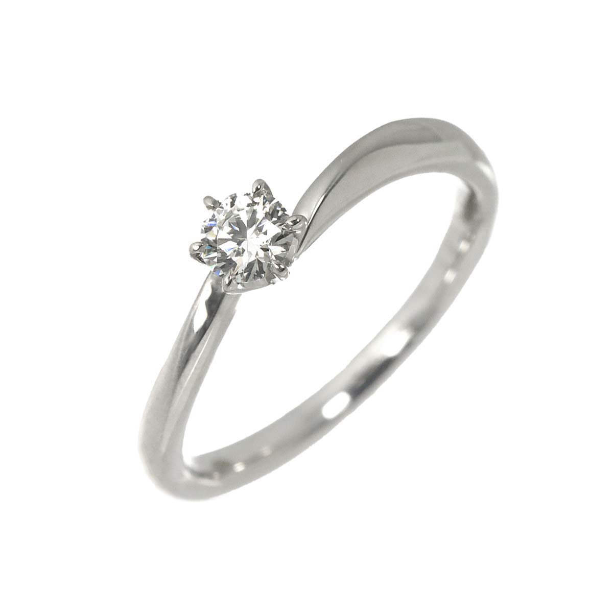 Diamond 0.206ct G/VS1/EX Ring Pt Platinum size5.25