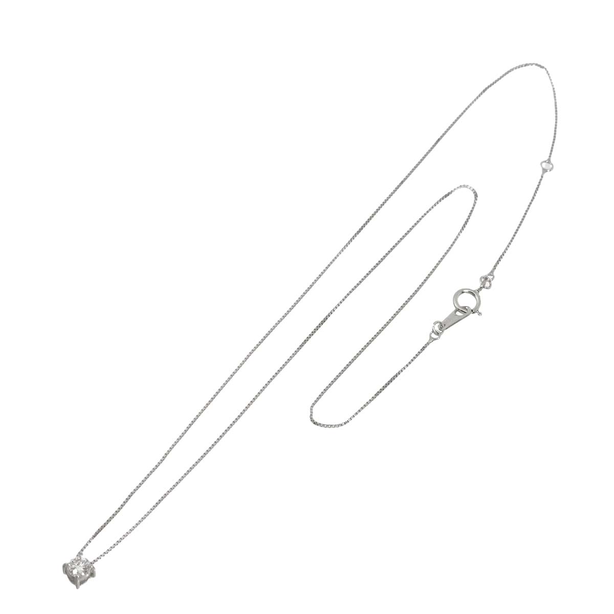 Diamond 0.169ct G/SI1 Necklace Pt