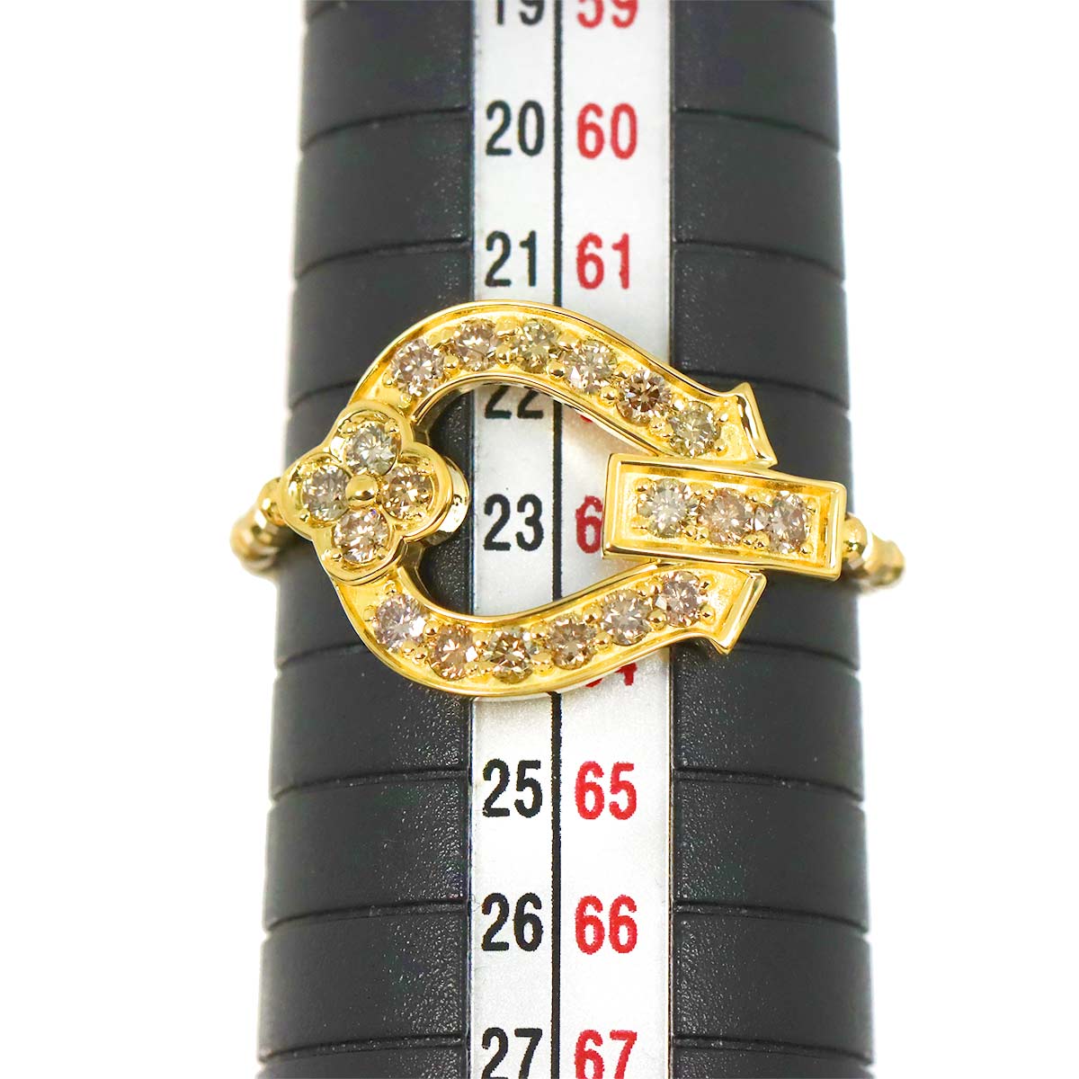 Diamond 0.50ct Ring 18K YG Yellow Gold 750 size4.75-5(US)