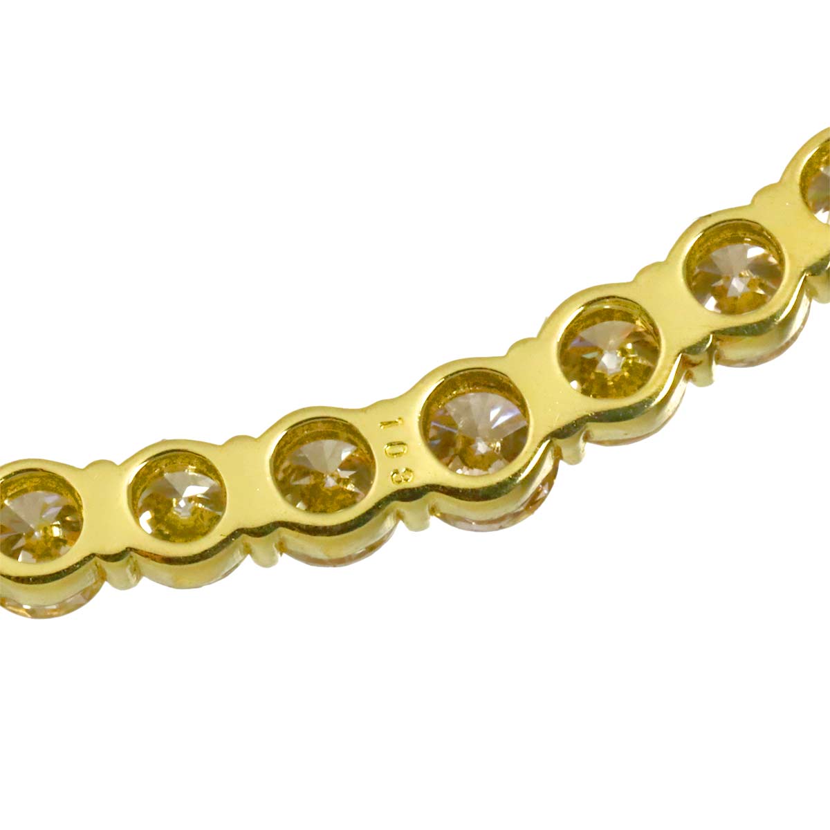 Diamond 1.03ct Necklace 18K YG Yellow Gold 750