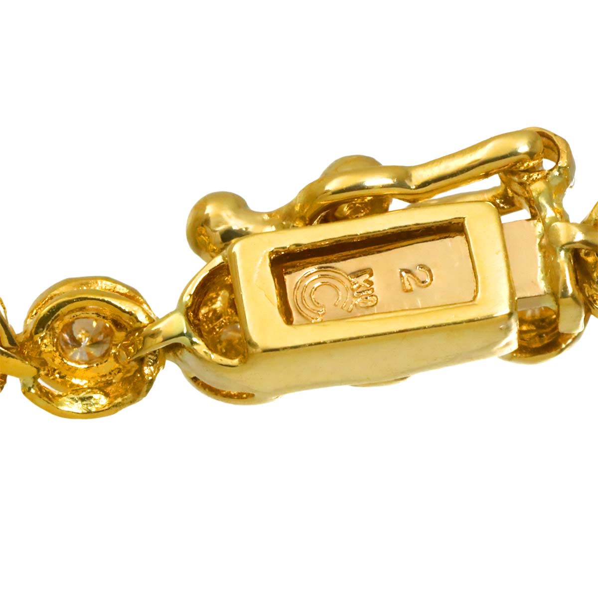 Diamond 2.00ct Necklace 18K YG Yellow Gold 750