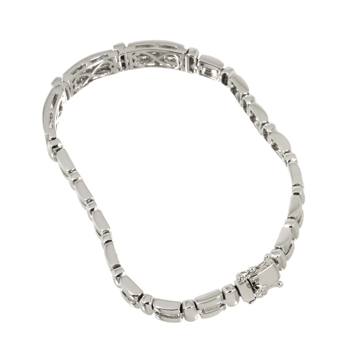 Diamond 2.00ct Bracelet 18K K18 WG White Gold 750