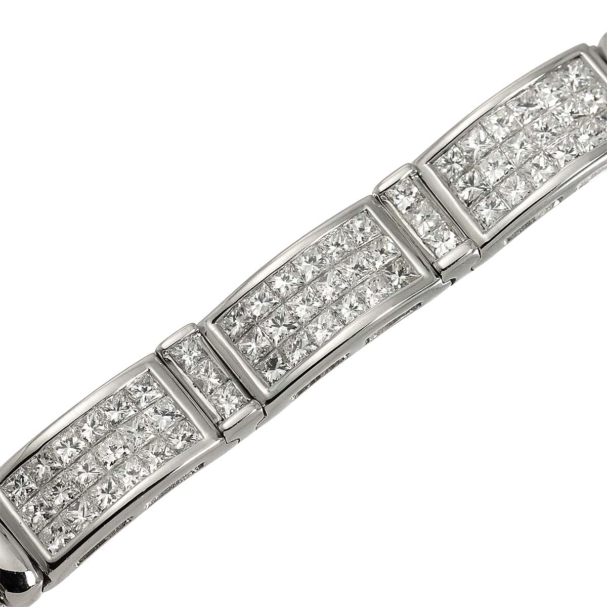 Diamond 2.00ct Bracelet 18K K18 WG White Gold 750