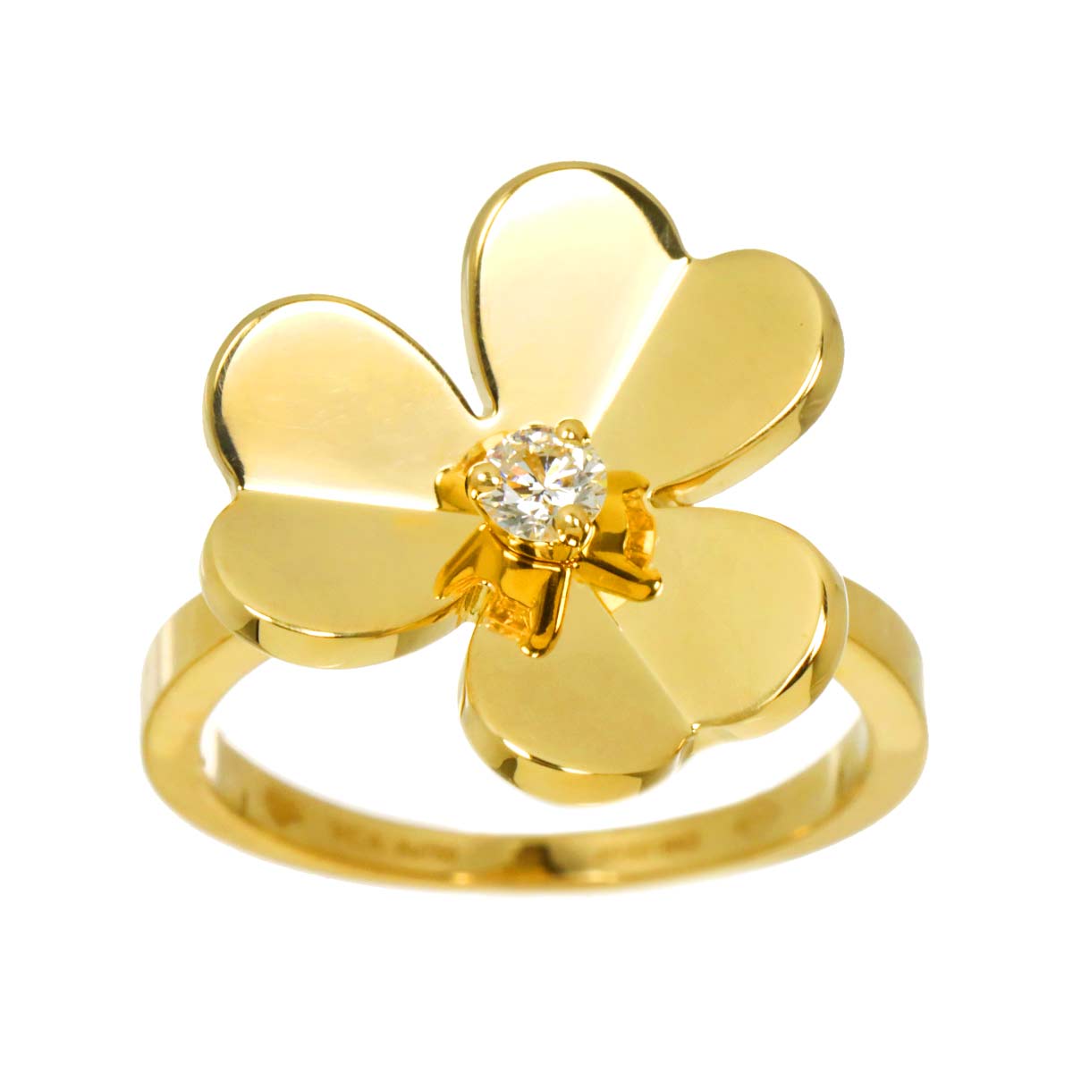 FRIVOLE Diamond Ring 18K YG 750 size48 4.5(US)