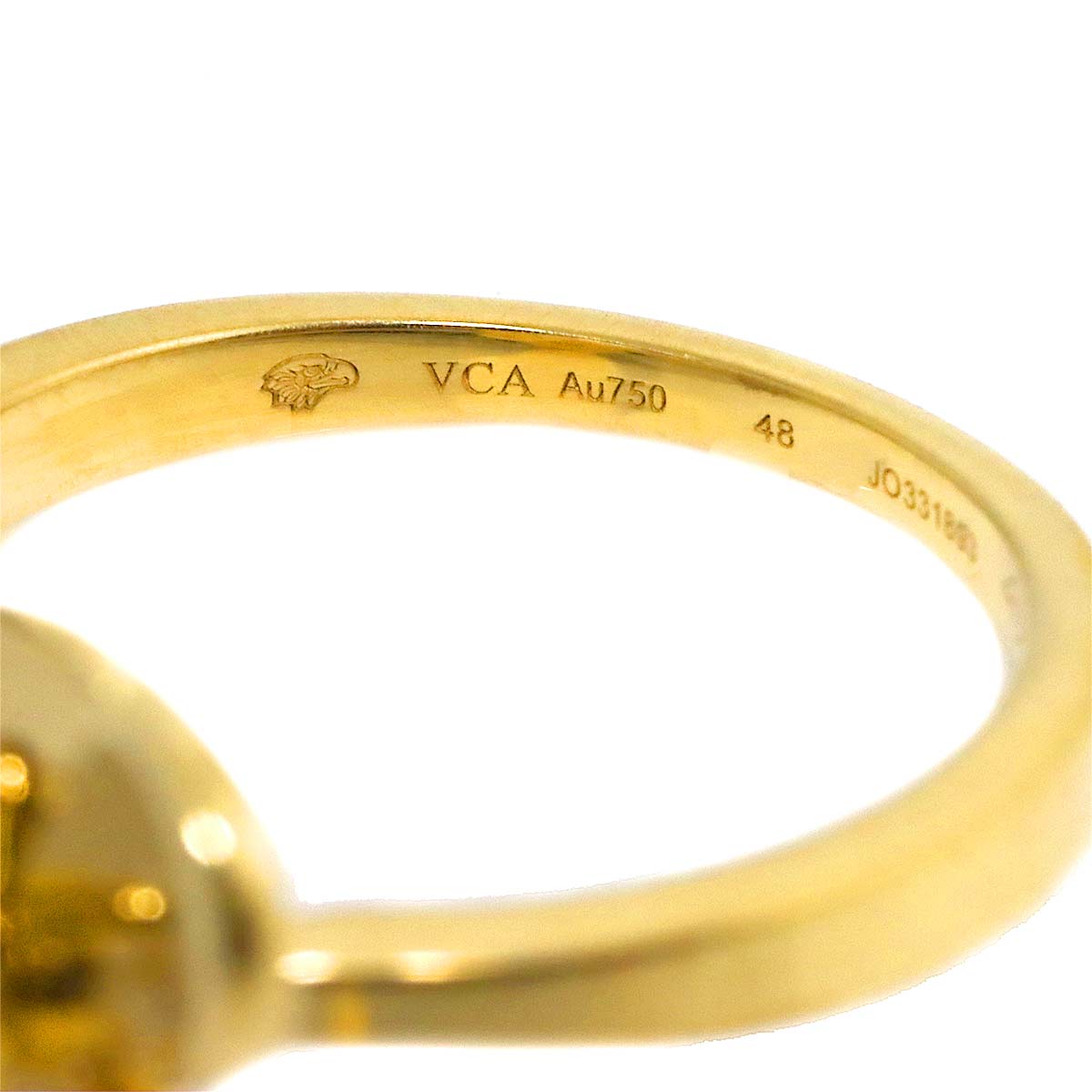 FRIVOLE Diamond Ring 18K YG 750 size48 4.5(US)