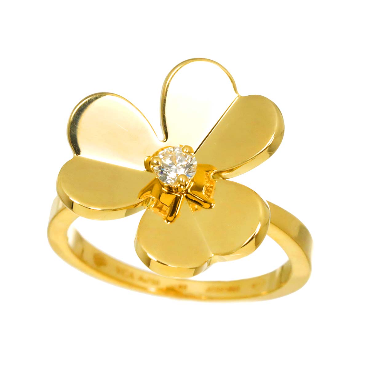 FRIVOLE Diamond Ring 18K YG 750 size48 4.5(US)