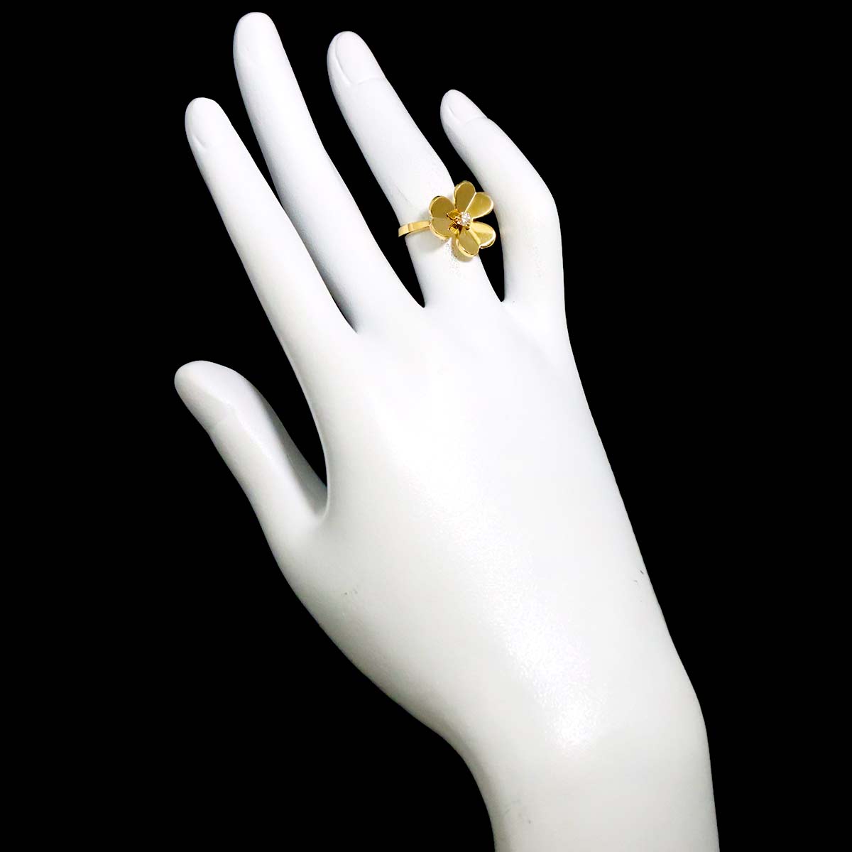 FRIVOLE Diamond Ring 18K YG 750 size48 4.5(US)