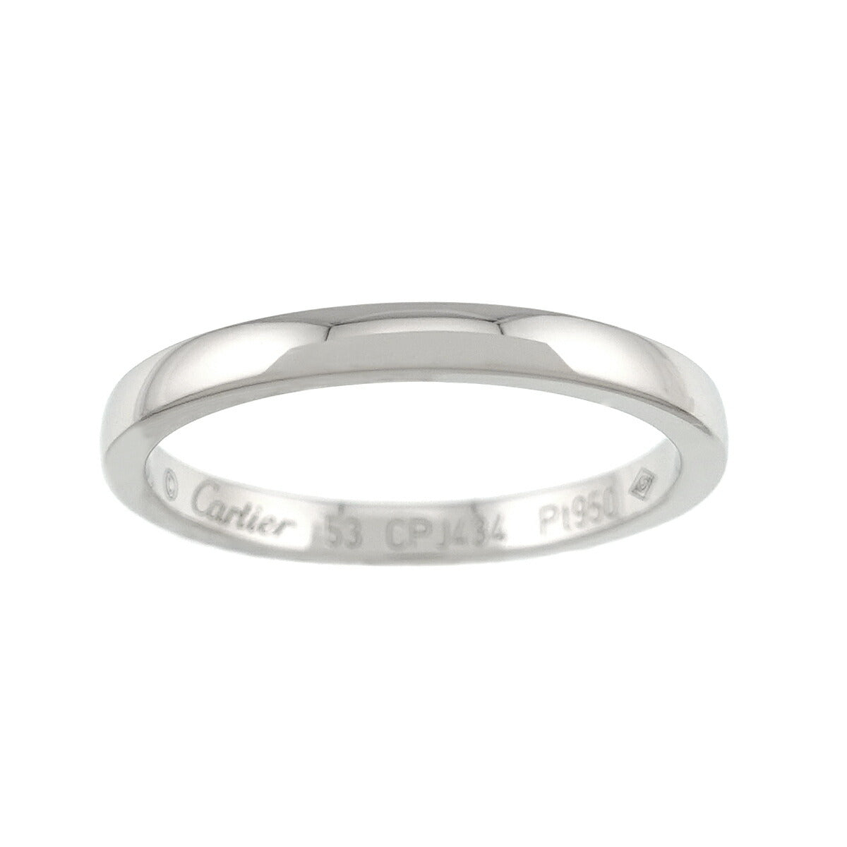 1895 Classic Band Ring Pt Platinum size53 6.25-6.5(US)