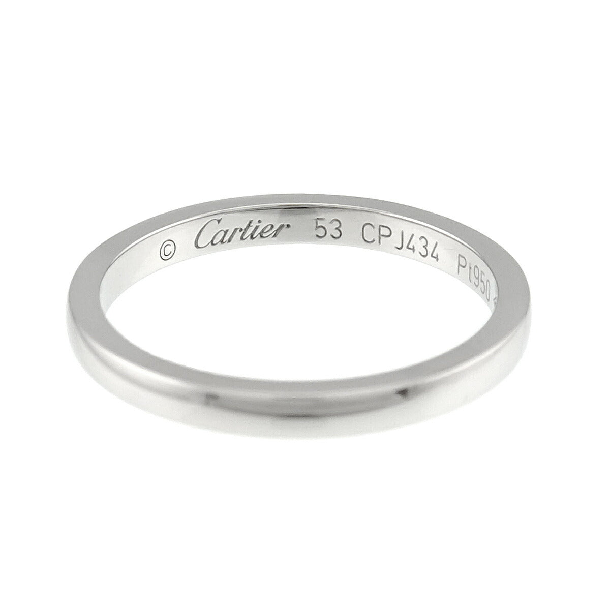 1895 Classic Band Ring Pt Platinum size53 6.25-6.5(US)