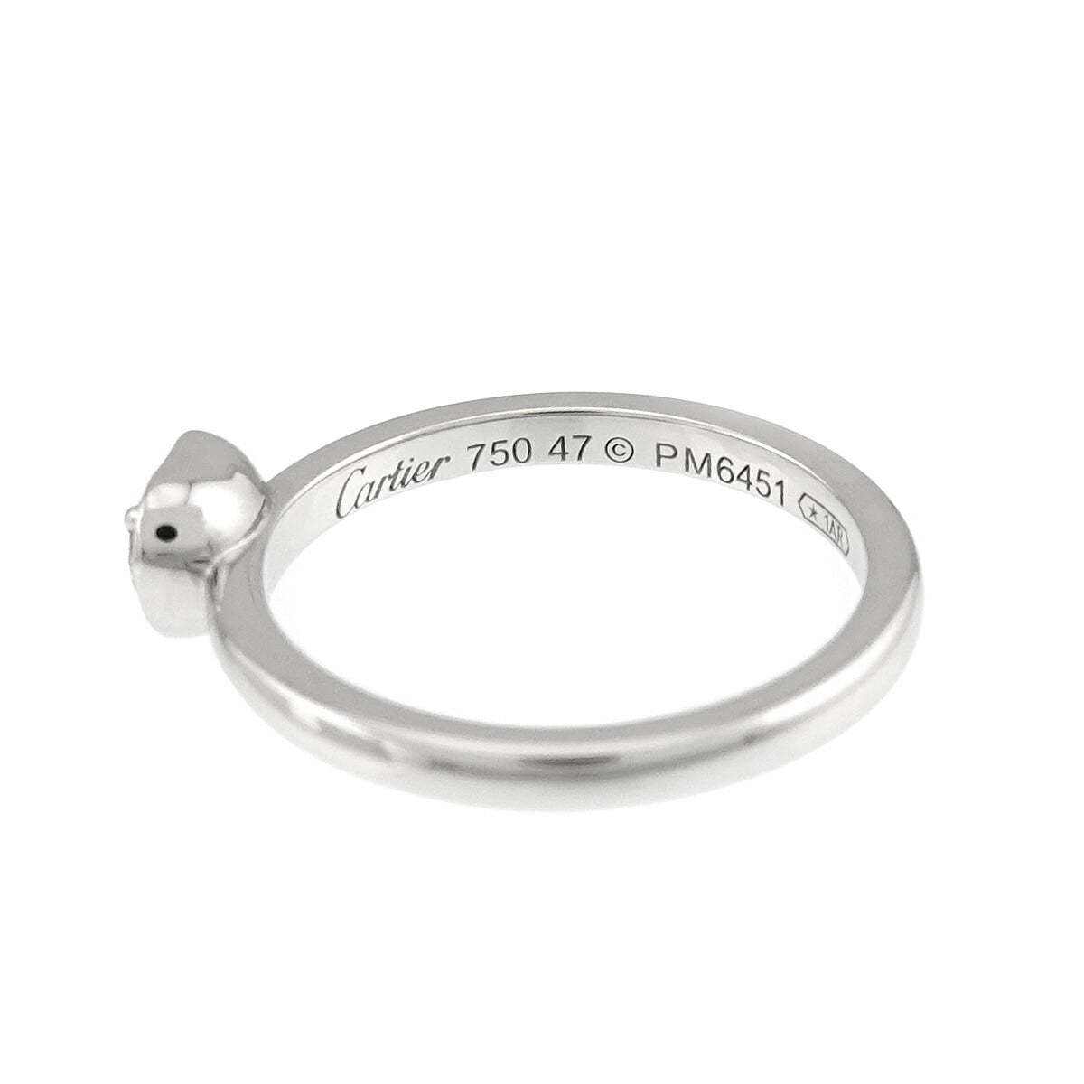 d Amour Heart Diamond Ring 18K WG 750 Size47 4(US)