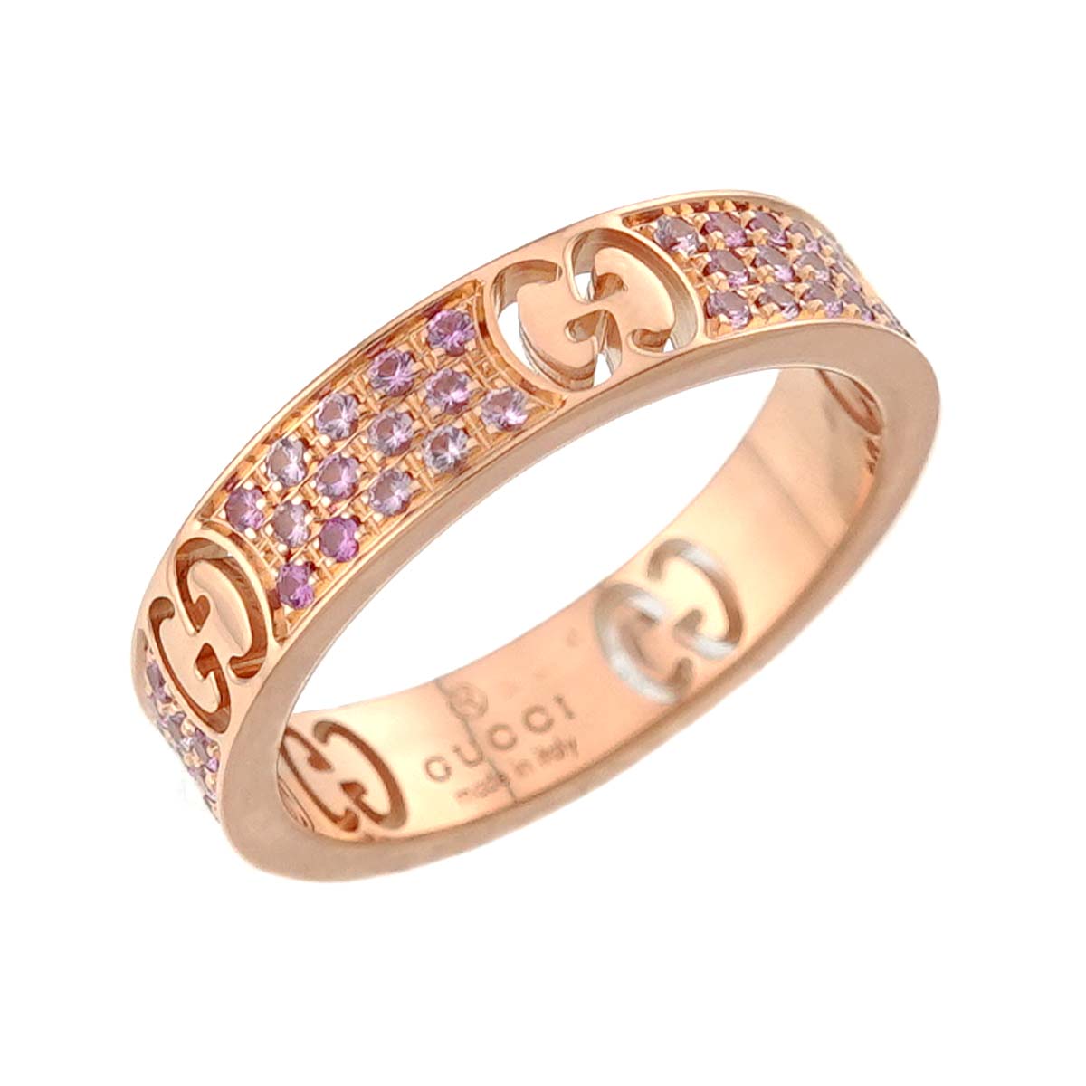 Sapphire Ring 18K PG Pink Gold 750 Size9 4.5-4.75(US)