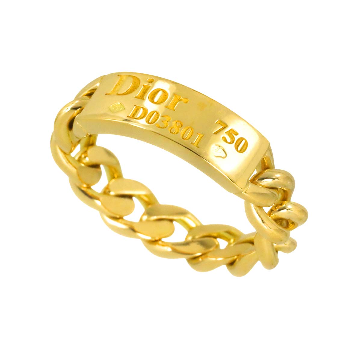 Ring 18K Yellow Gold 750 size51 5.25(US)