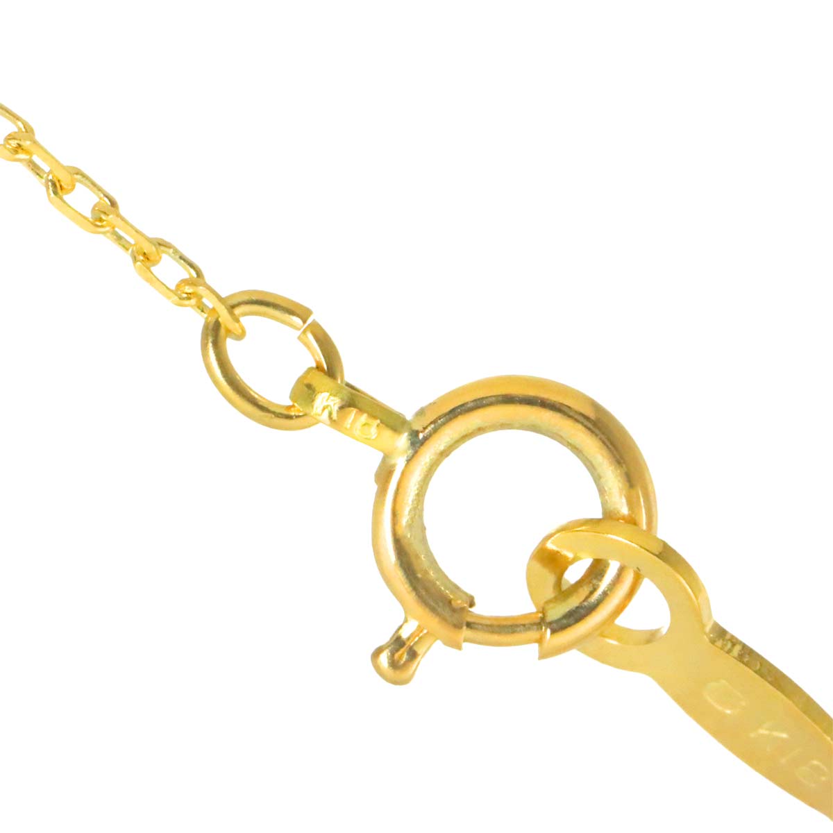 Akoya Pearl 7.3mm Diamond Necklace 18K Yellow Gold 750