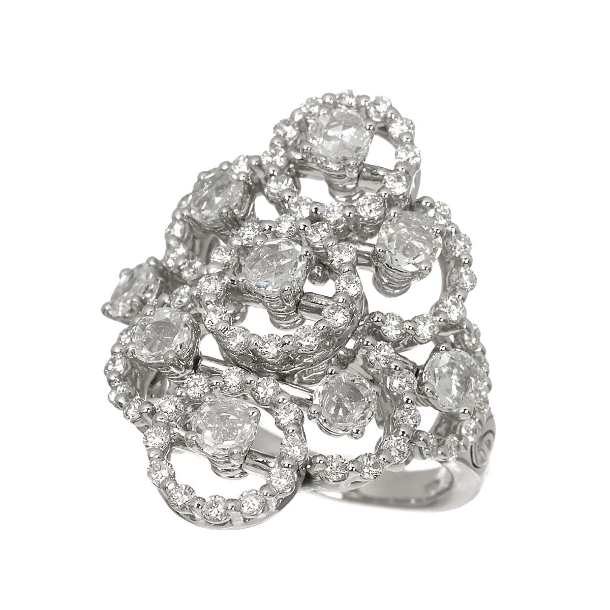 Juliet Diamond Ring 18K White Gold 750 size6.25-6.5(US)
