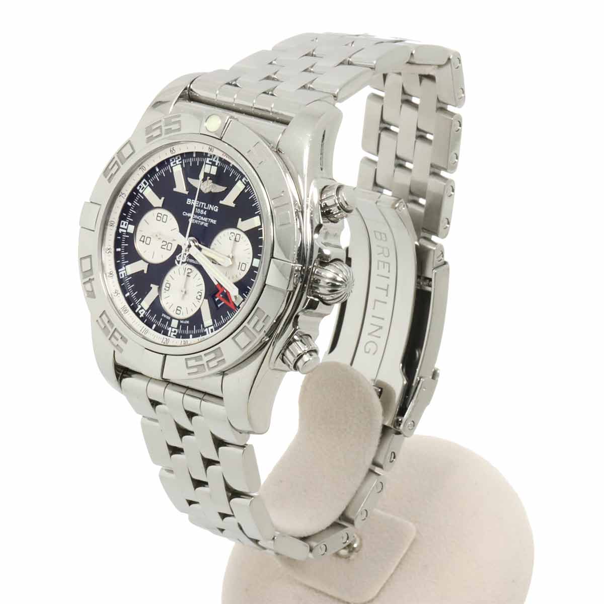 Chronomat GMT AB0410 Date Black Dial Mens Watch