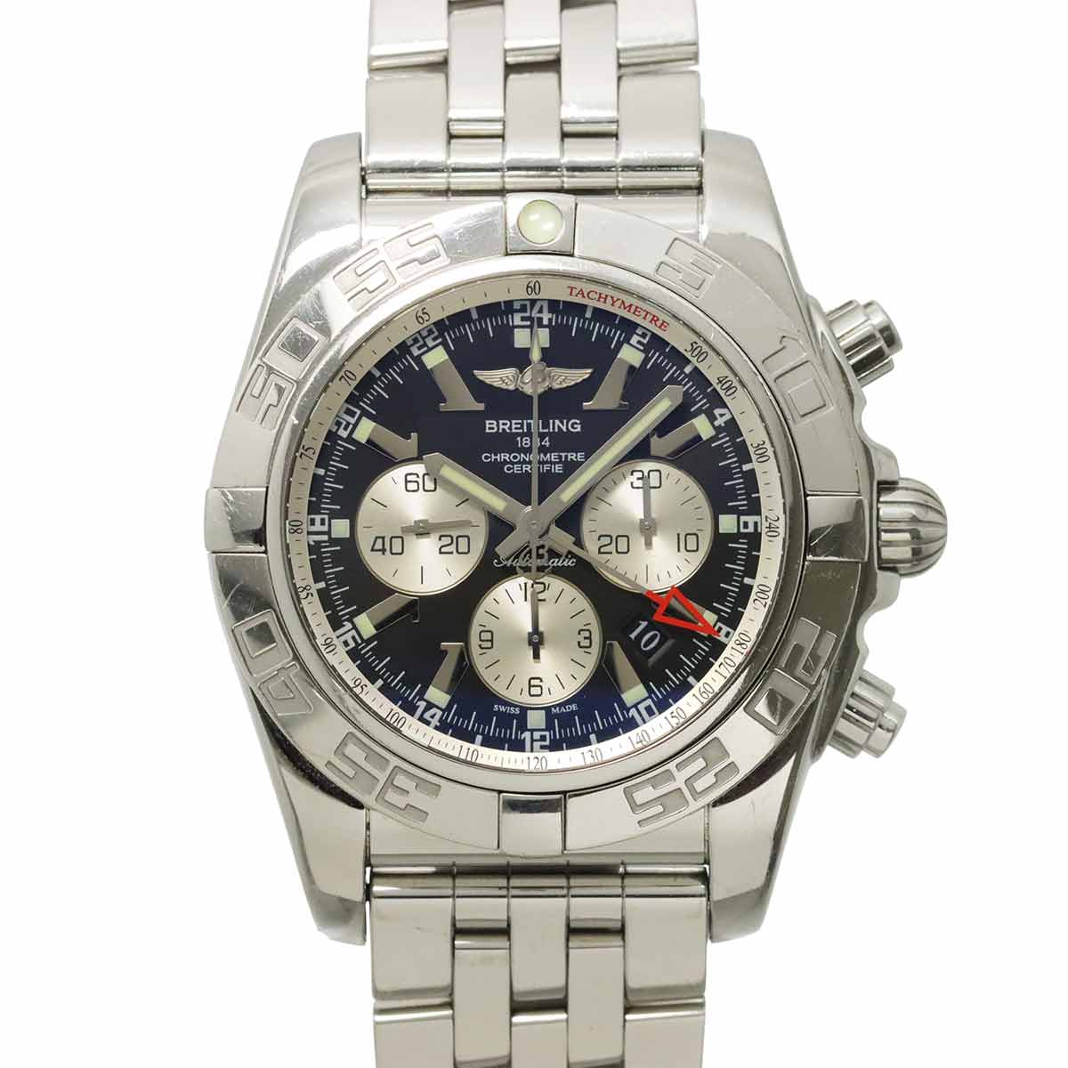 Chronomat GMT AB0410 Date Black Dial Mens Watch