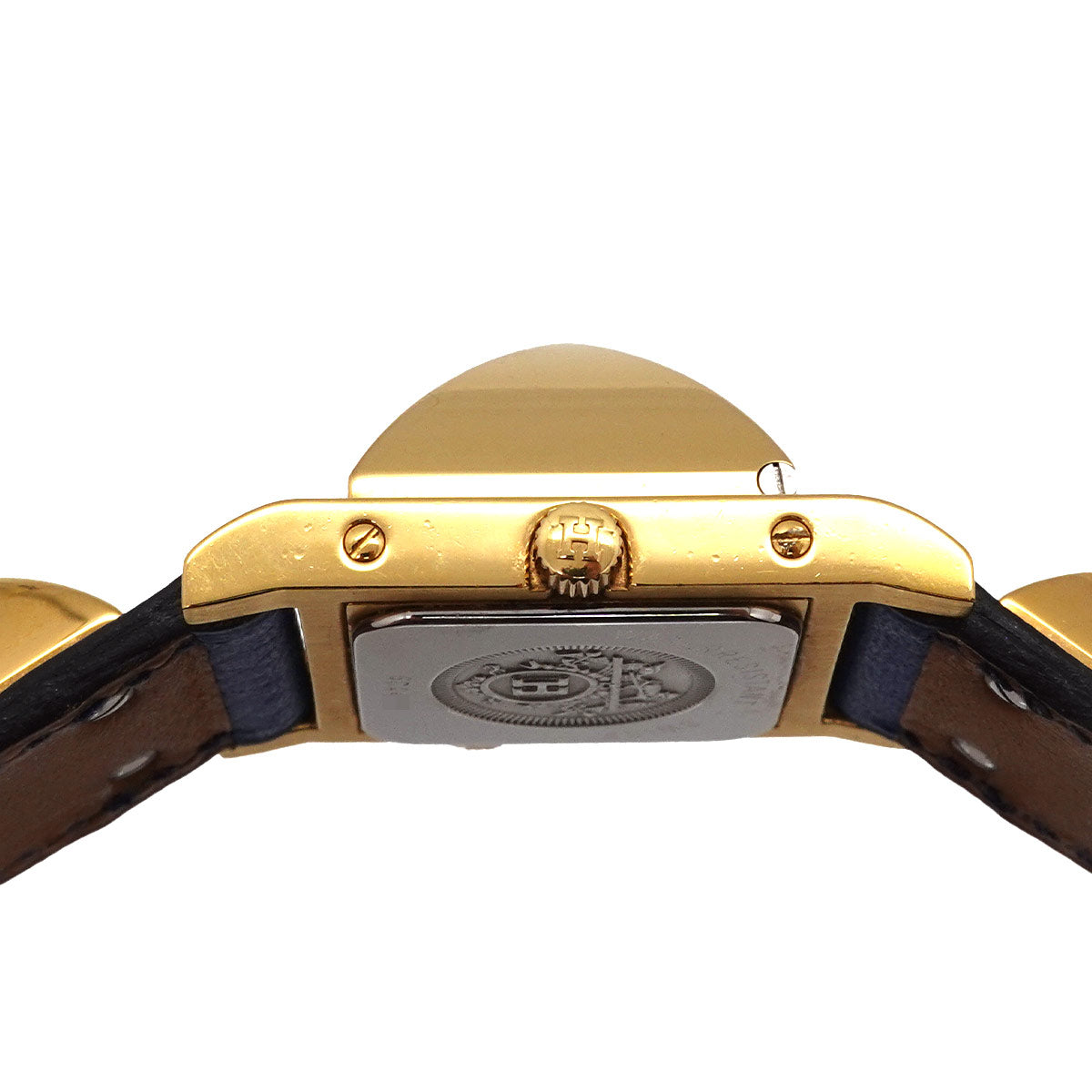 Medor Vintage pyramid Gold studs Quartz White Dial Ladies