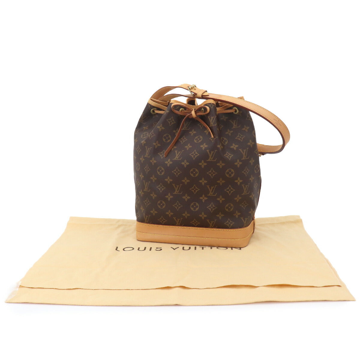 Monogram Noe Drawstring Shoulder Bag Brown M42224 Vintage