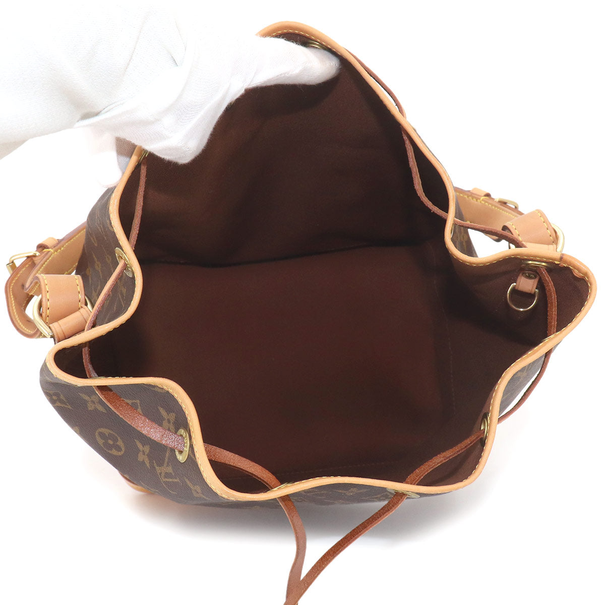Monogram Noe Drawstring Shoulder Bag Brown M42224 Vintage