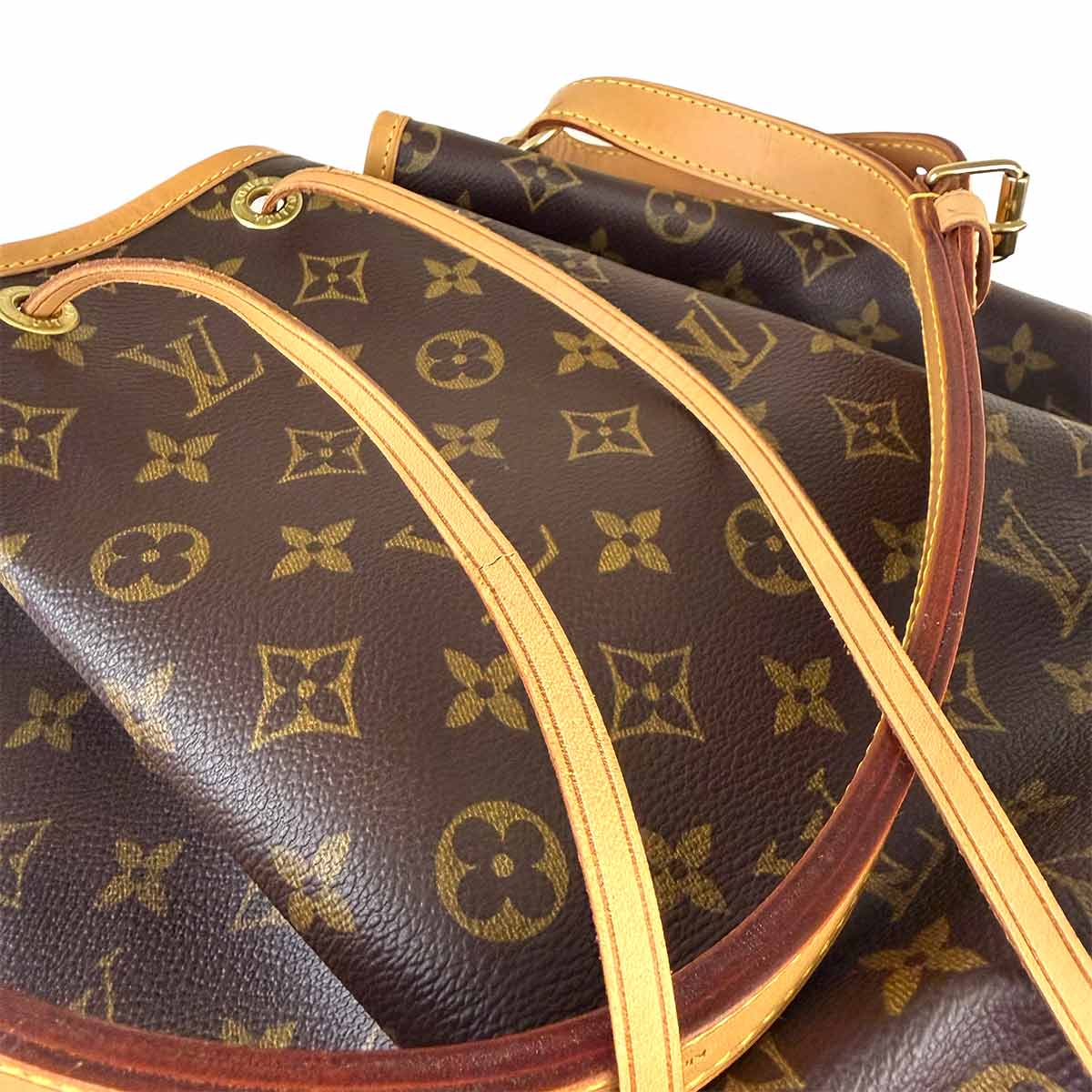 Monogram Noe Drawstring Shoulder Bag Brown M42224 Vintage