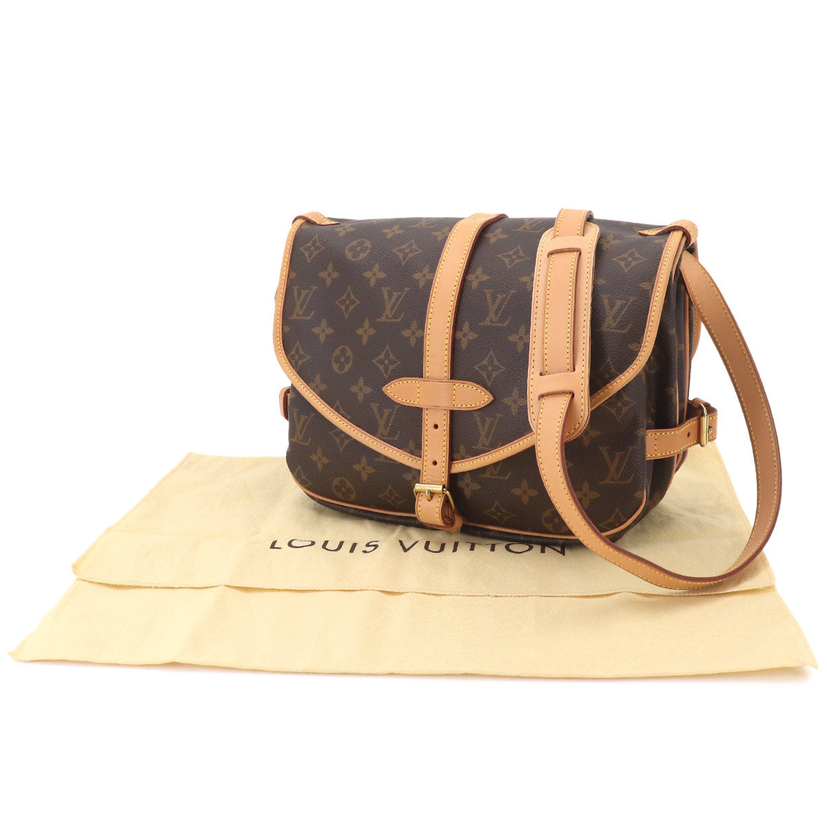 Monogram Samur 30 Shoulder Bag Brown M42256 Purse