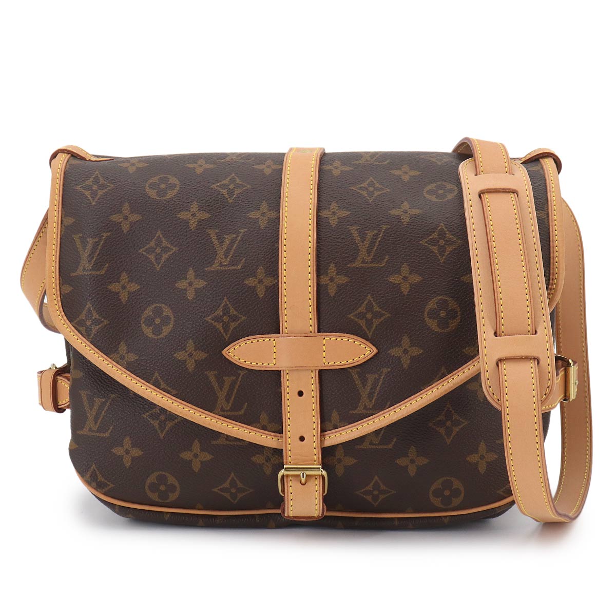 Monogram Saumur 30 Shoulder Bag Brown M42256 Purse