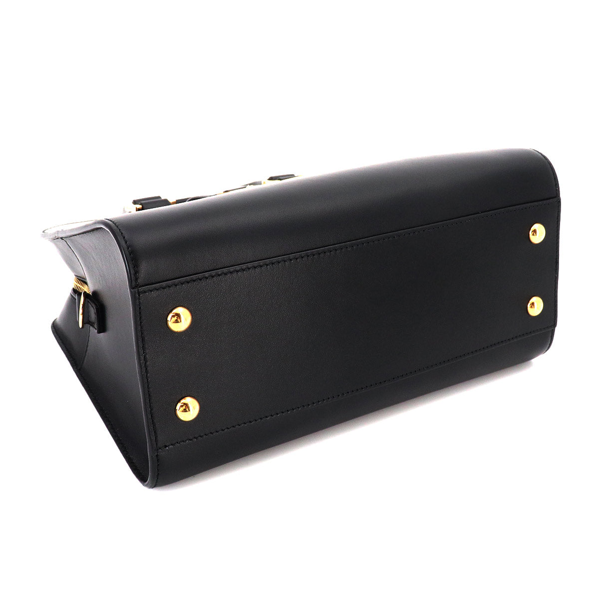 Baby Cabas Hand Shoulder Bag Leather Black 568853