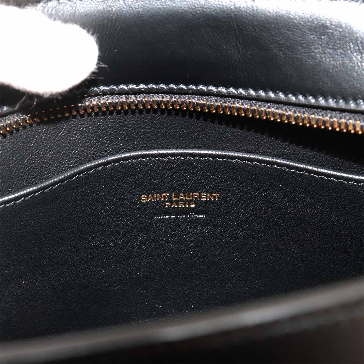 Baby Cabas Hand Shoulder Bag Leather Black 568853