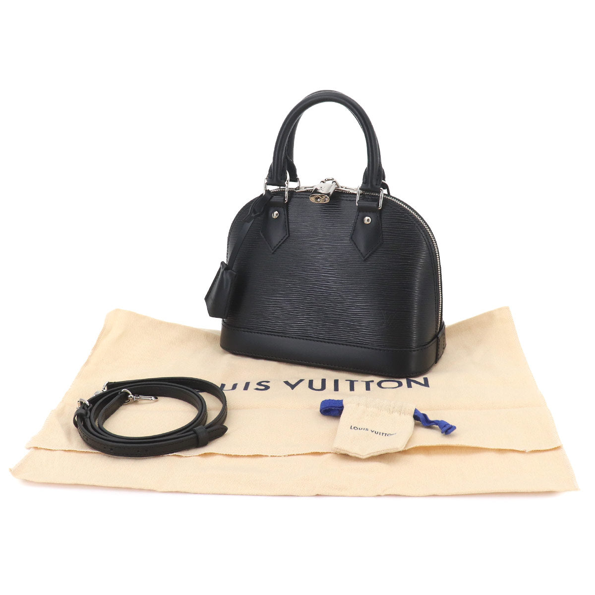 Epi Alma BB Hand Shoulder Bag Leather Noir M24645