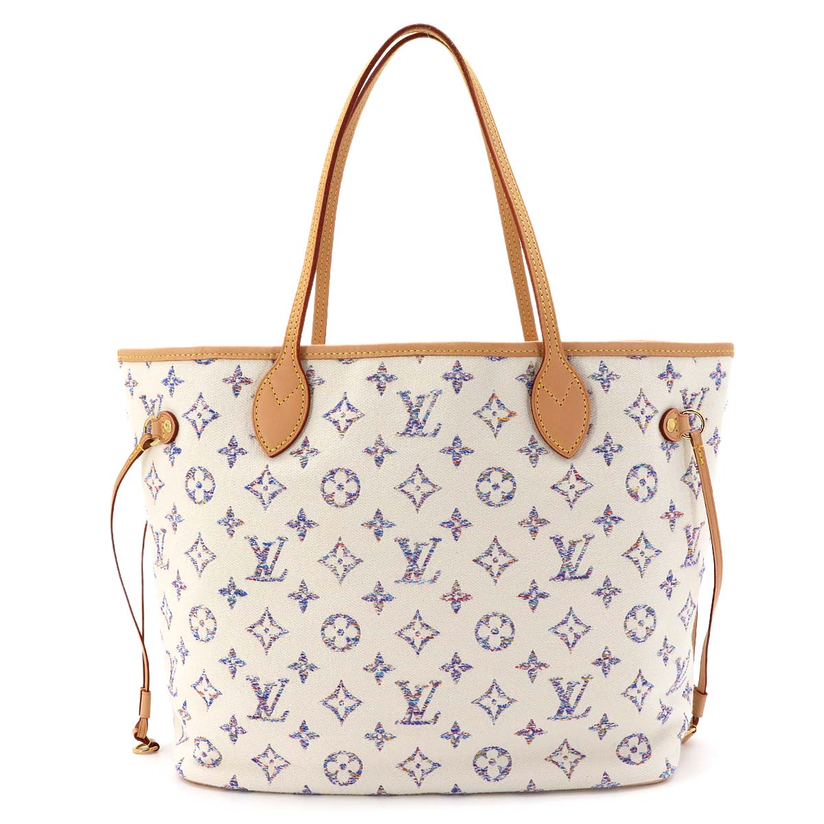 Neverfull MM Tote Bag Monogram Jacquard White M24905