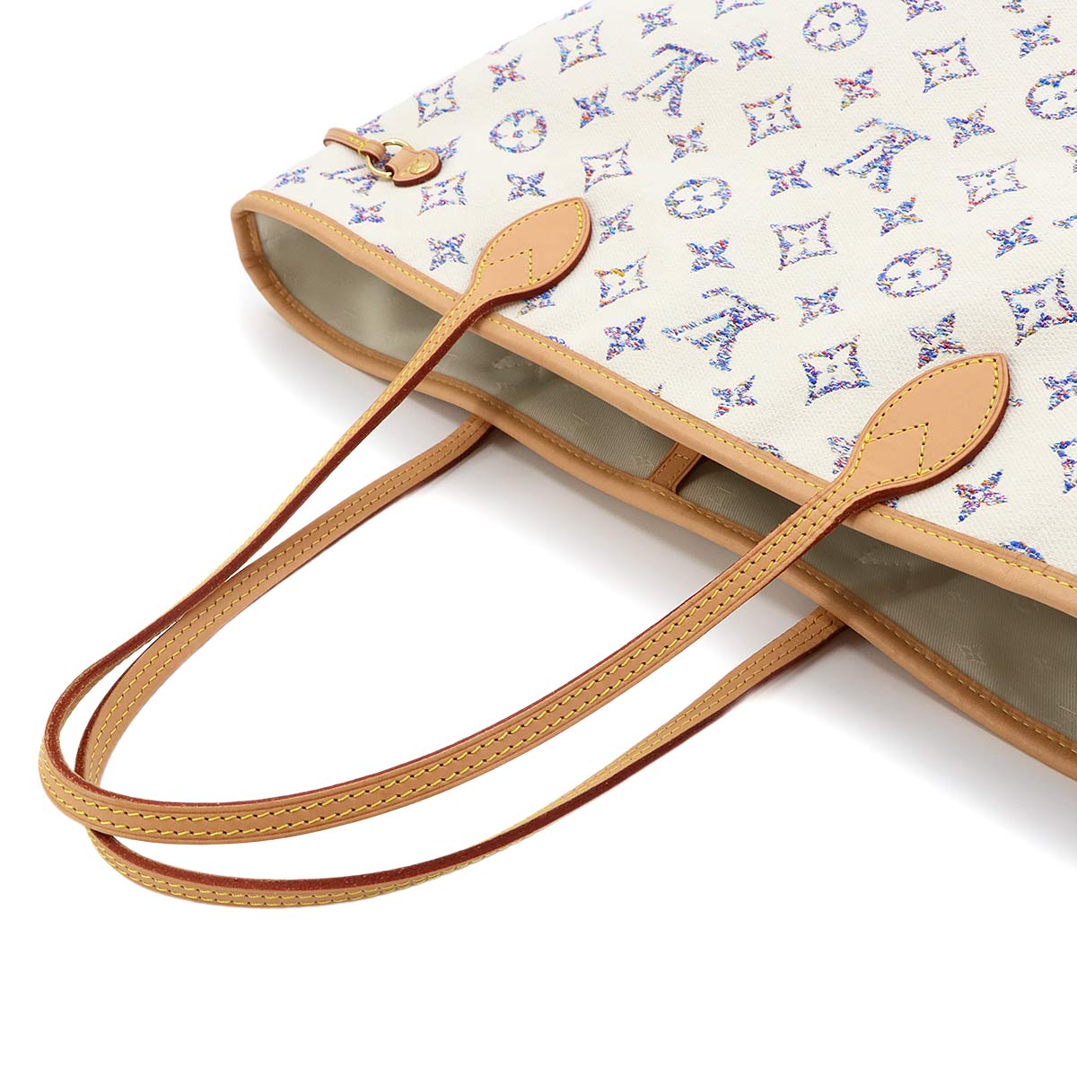Neverfull MM Tote Bag Monogram Jacquard White M24905
