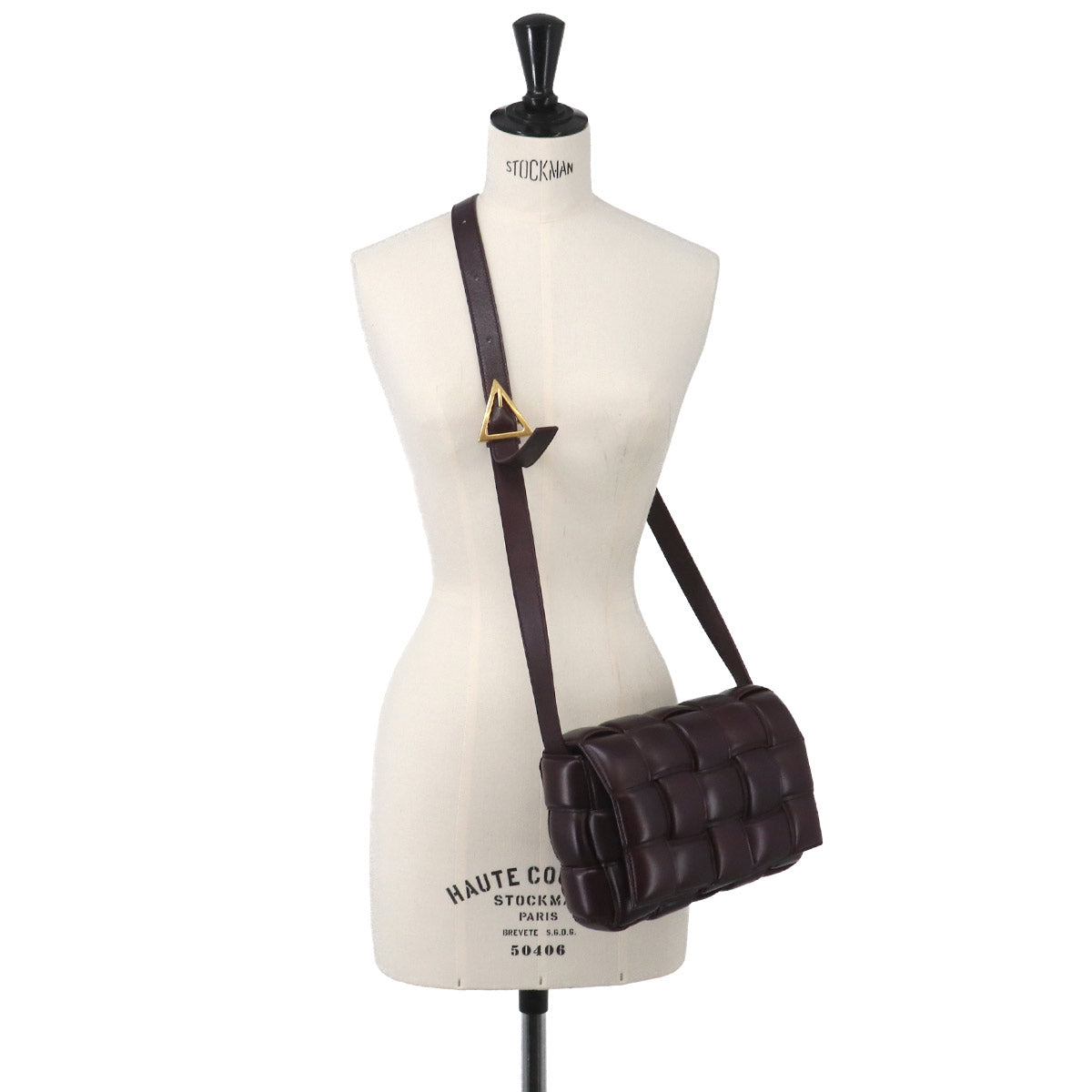 Intrecciato Padded Cassette Shoulder Bag Purple 591970