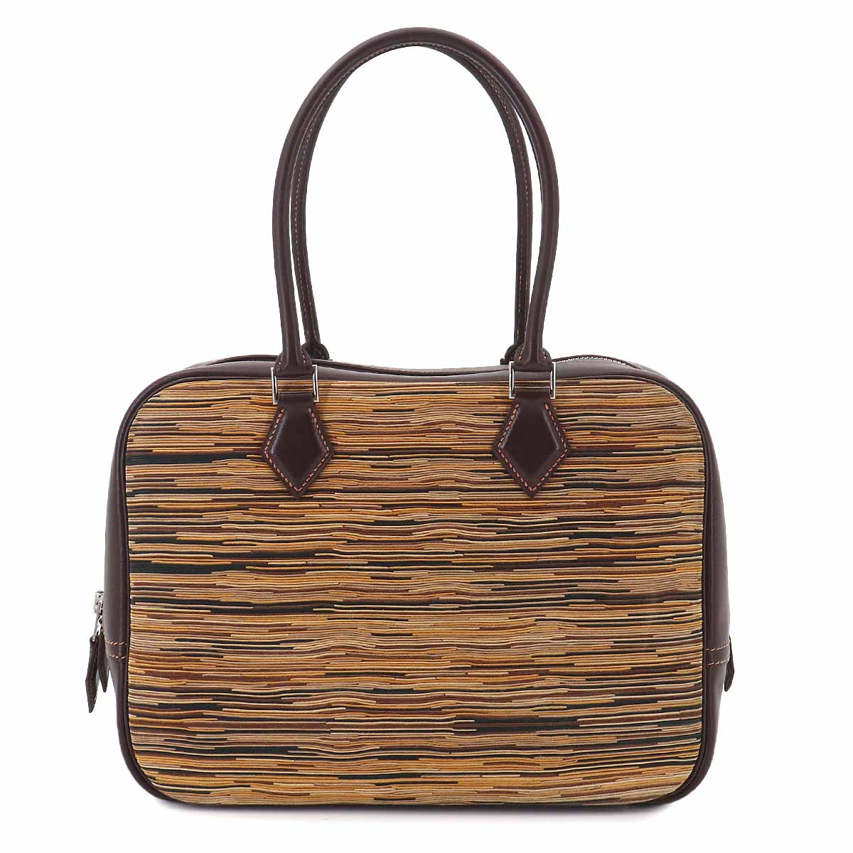 Plume 28 Hand Bag Vibrato Gulliver Brown Multi color