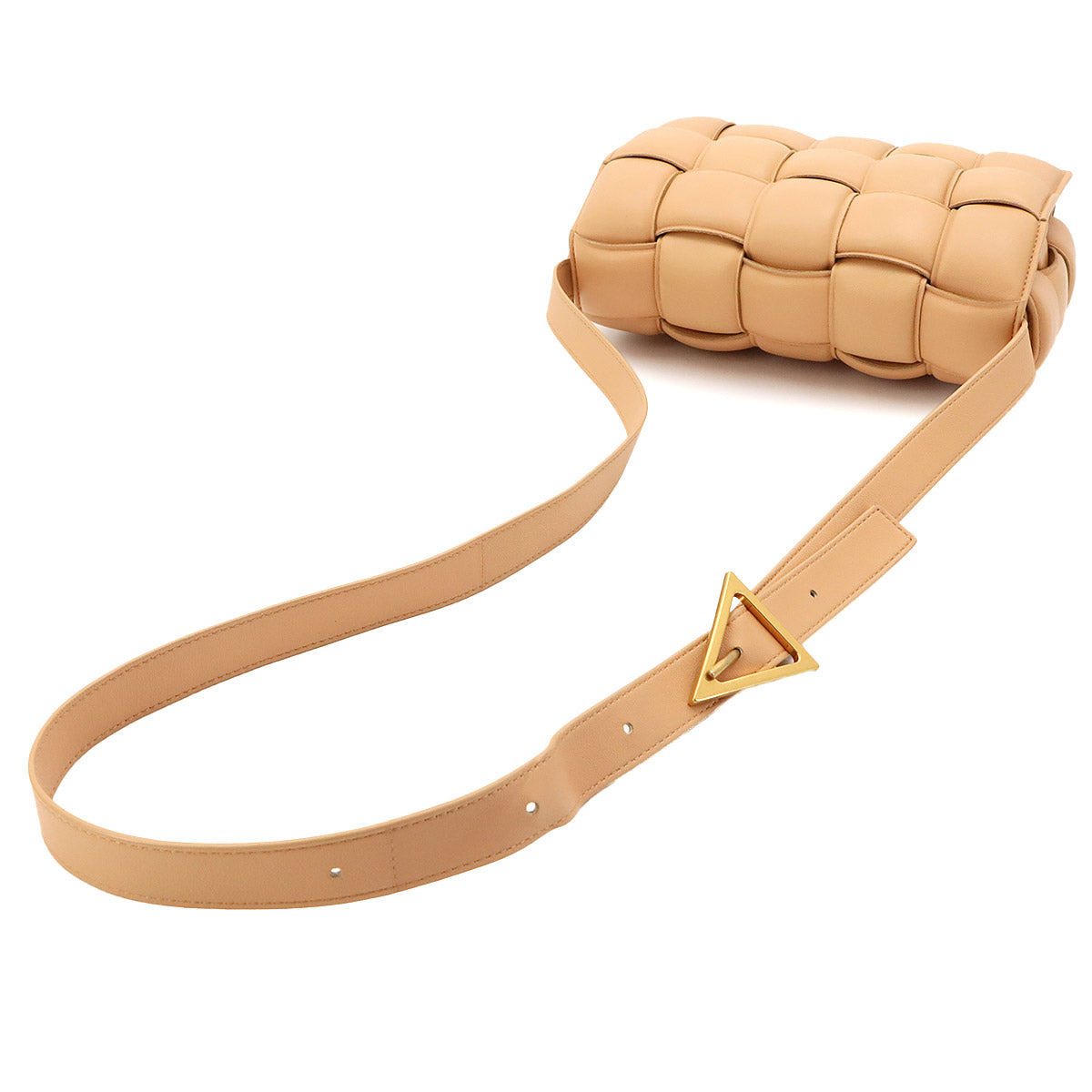 Intrecciato Padded Cassette Shoulder Bag beige 591970