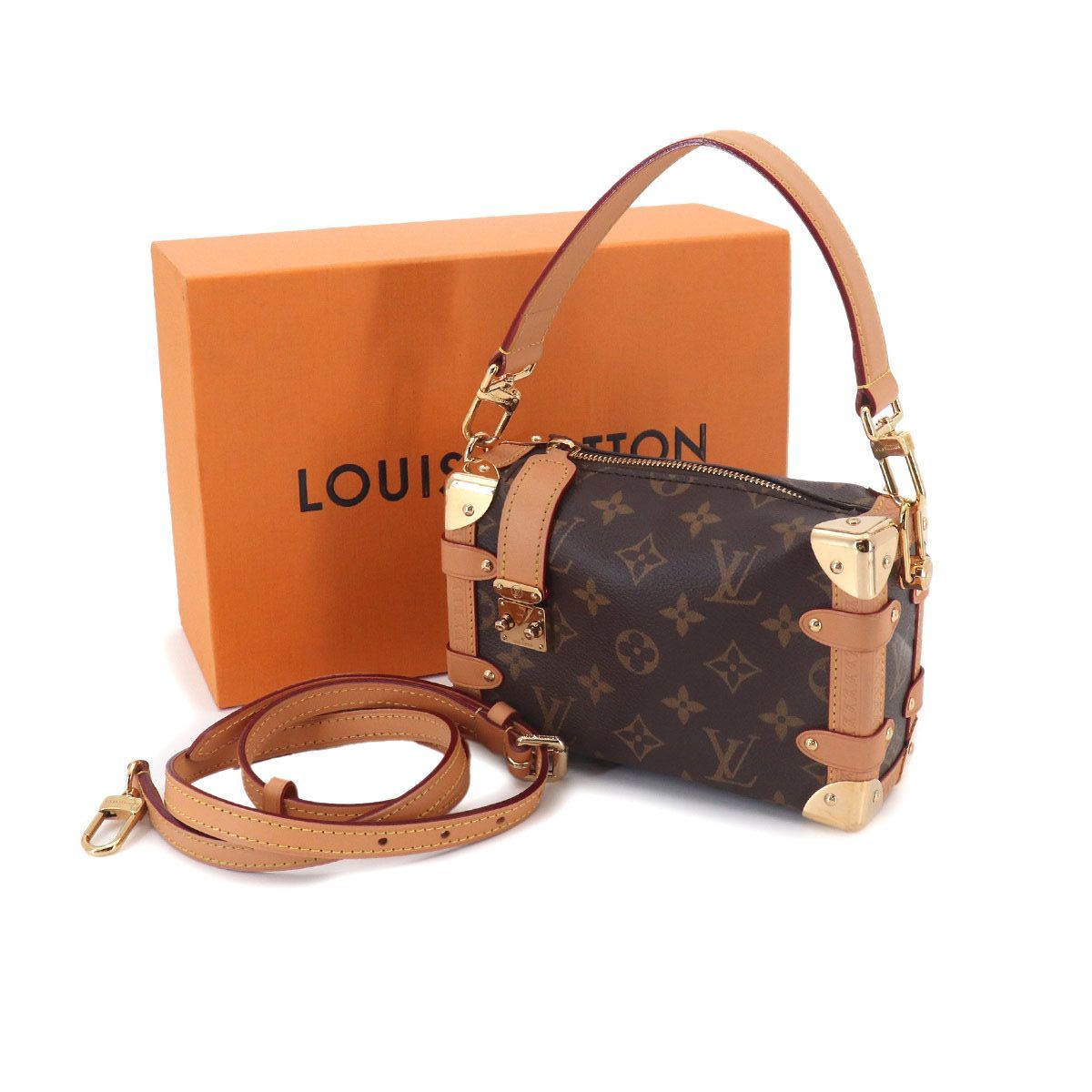 Monogram Side Trunk PM Hand Shoulder Bag M46815 Purse