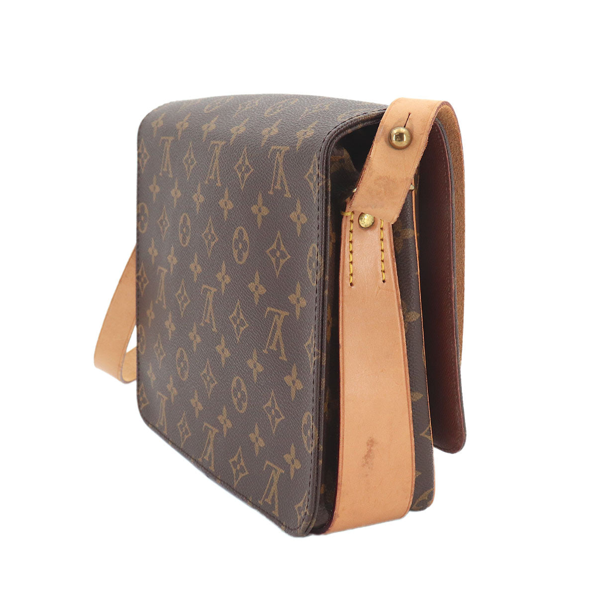 Monogram Cartouchiere GM Shoulder Bag Brown M51252 Purse