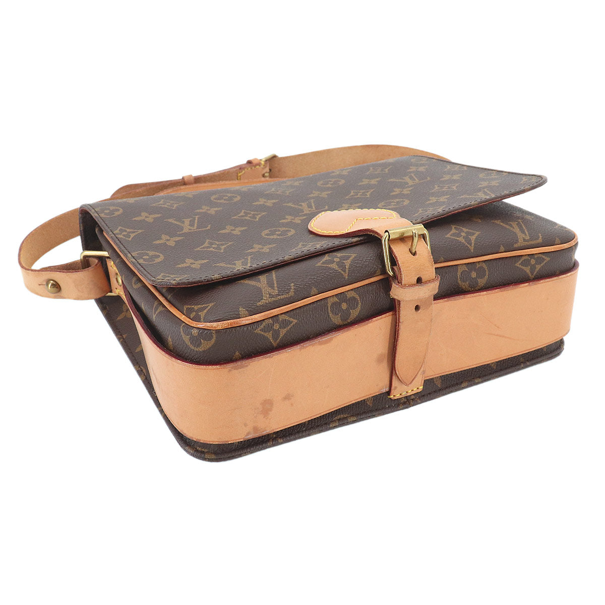 Monogram Cartouchiere GM Shoulder Bag Brown M51252 Purse