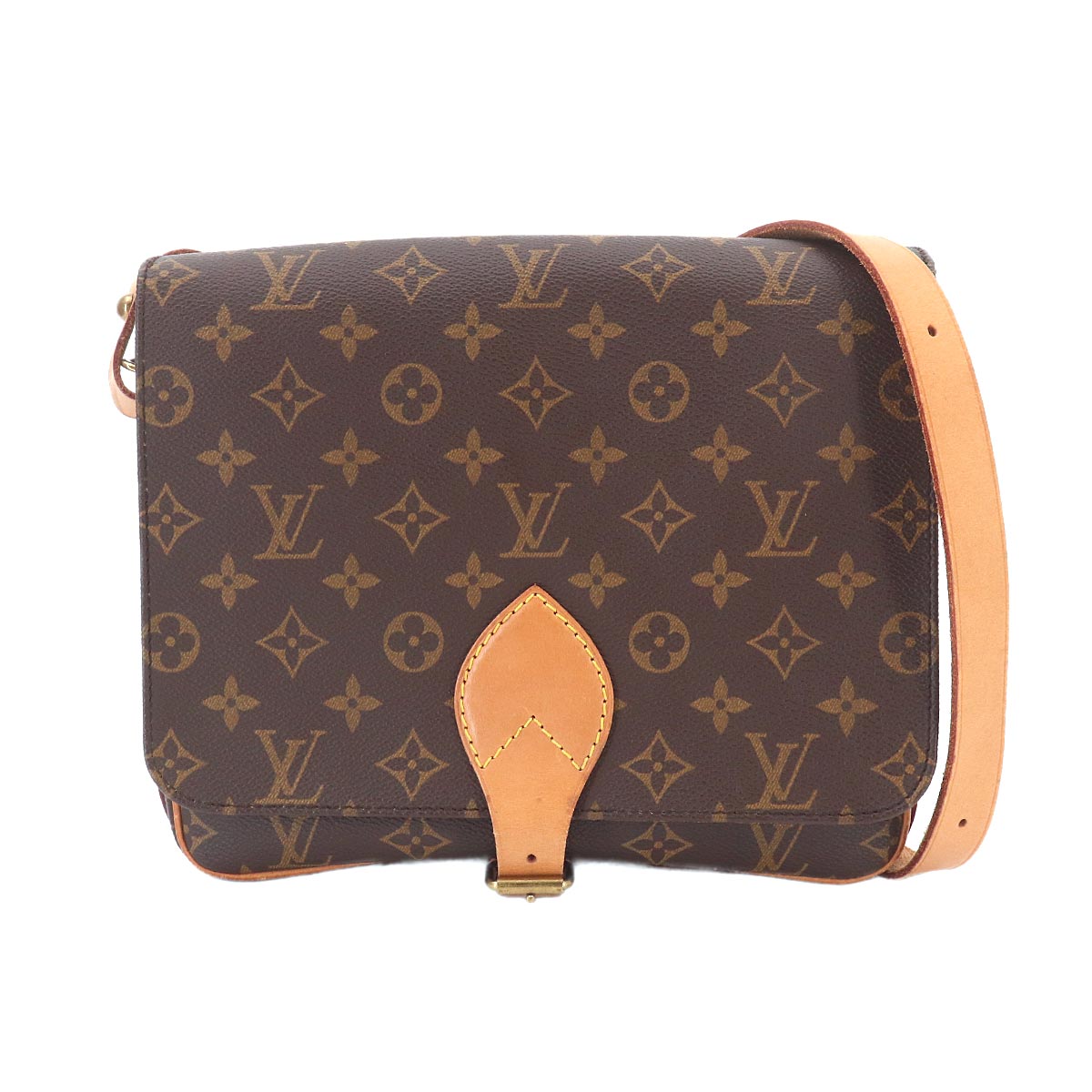 Monogram Cartouchiere GM Shoulder Bag Brown M51252 Purse