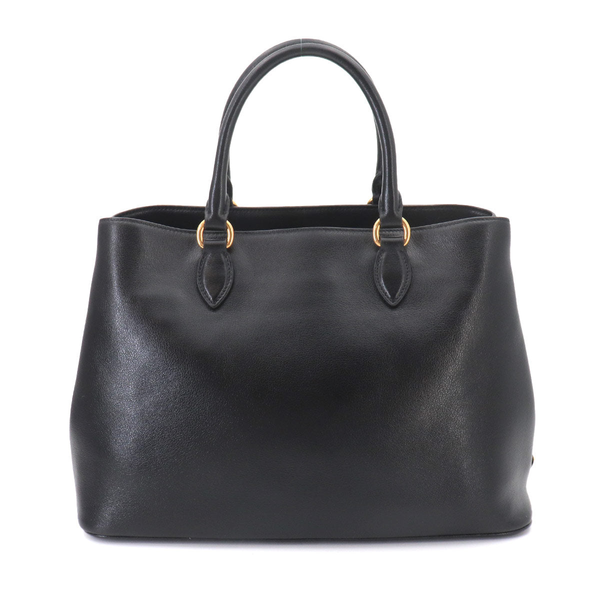 Hand Shoulder Bag Leather Black Purse