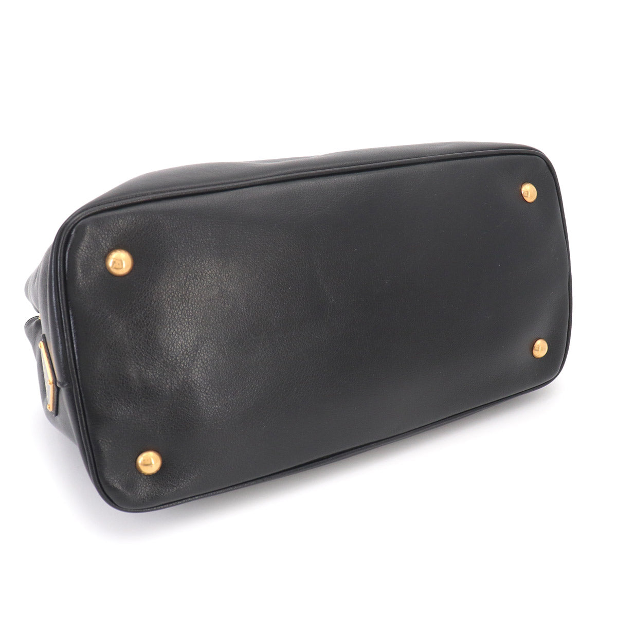 Hand Shoulder Bag Leather Black Purse
