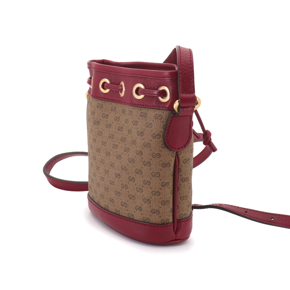Doraemon Mini GG Supreme mini bucket Bag Shoulder Brown Red