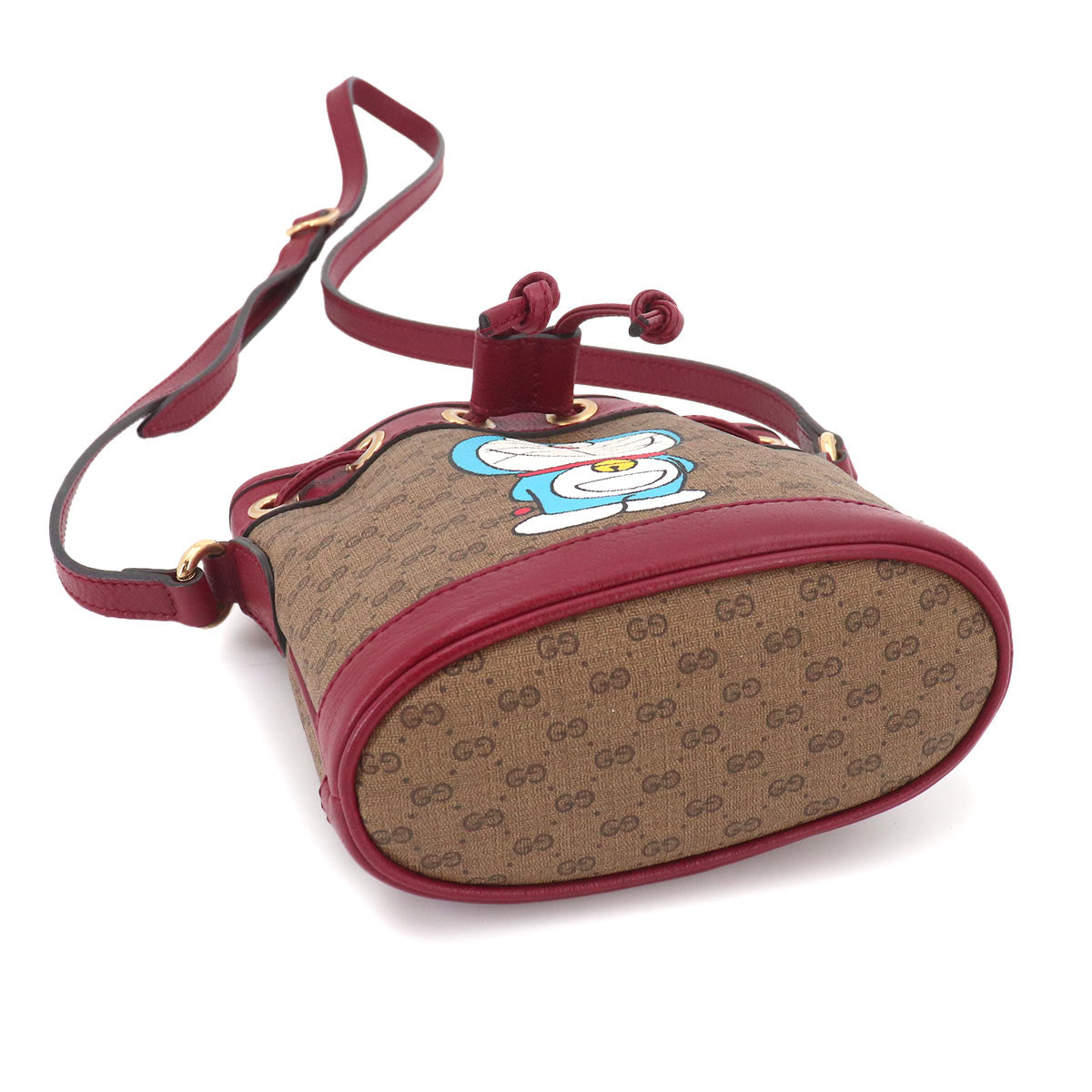 Doraemon Mini GG Supreme mini bucket Bag Shoulder Brown Red
