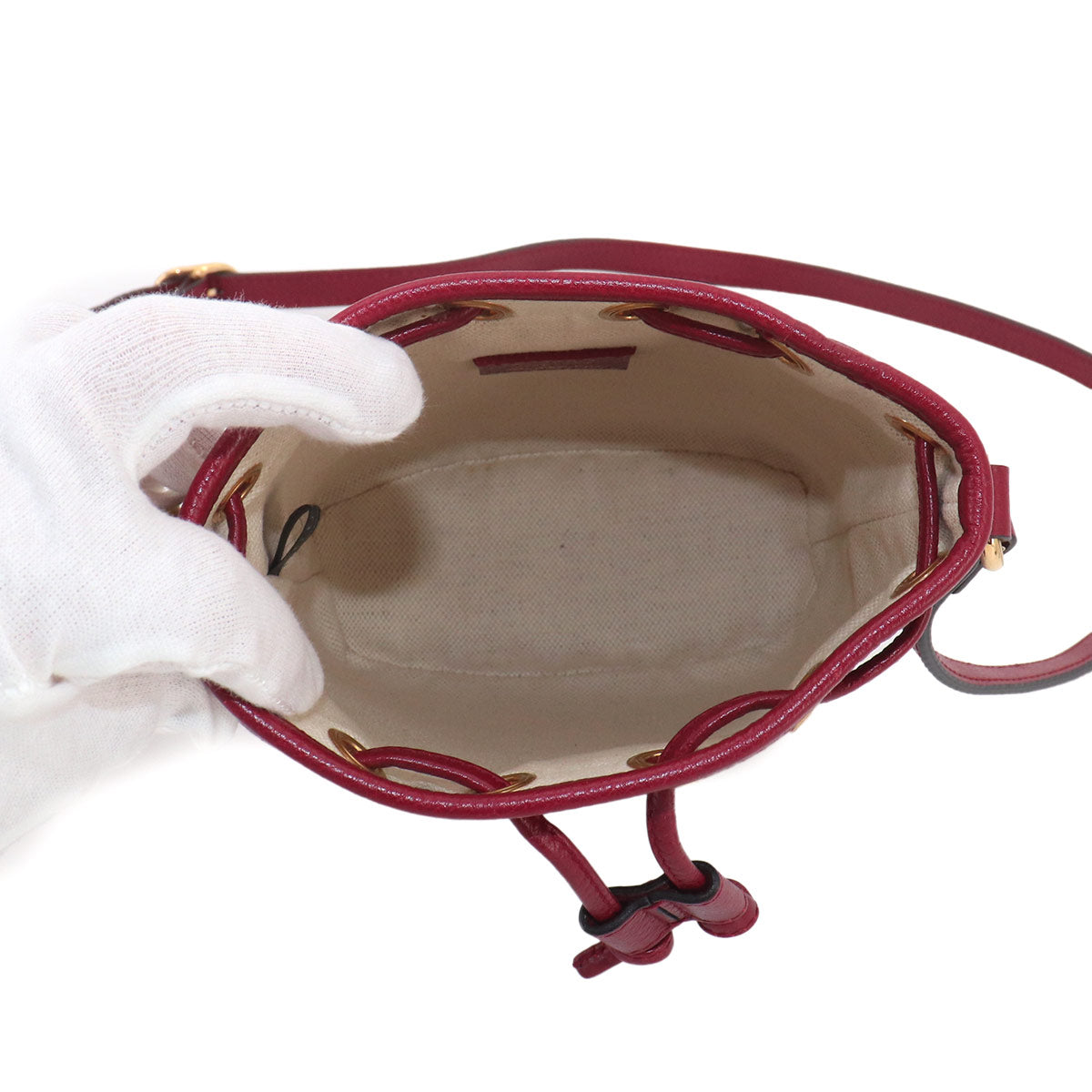 Doraemon Mini GG Supreme mini bucket Bag Shoulder Brown Red