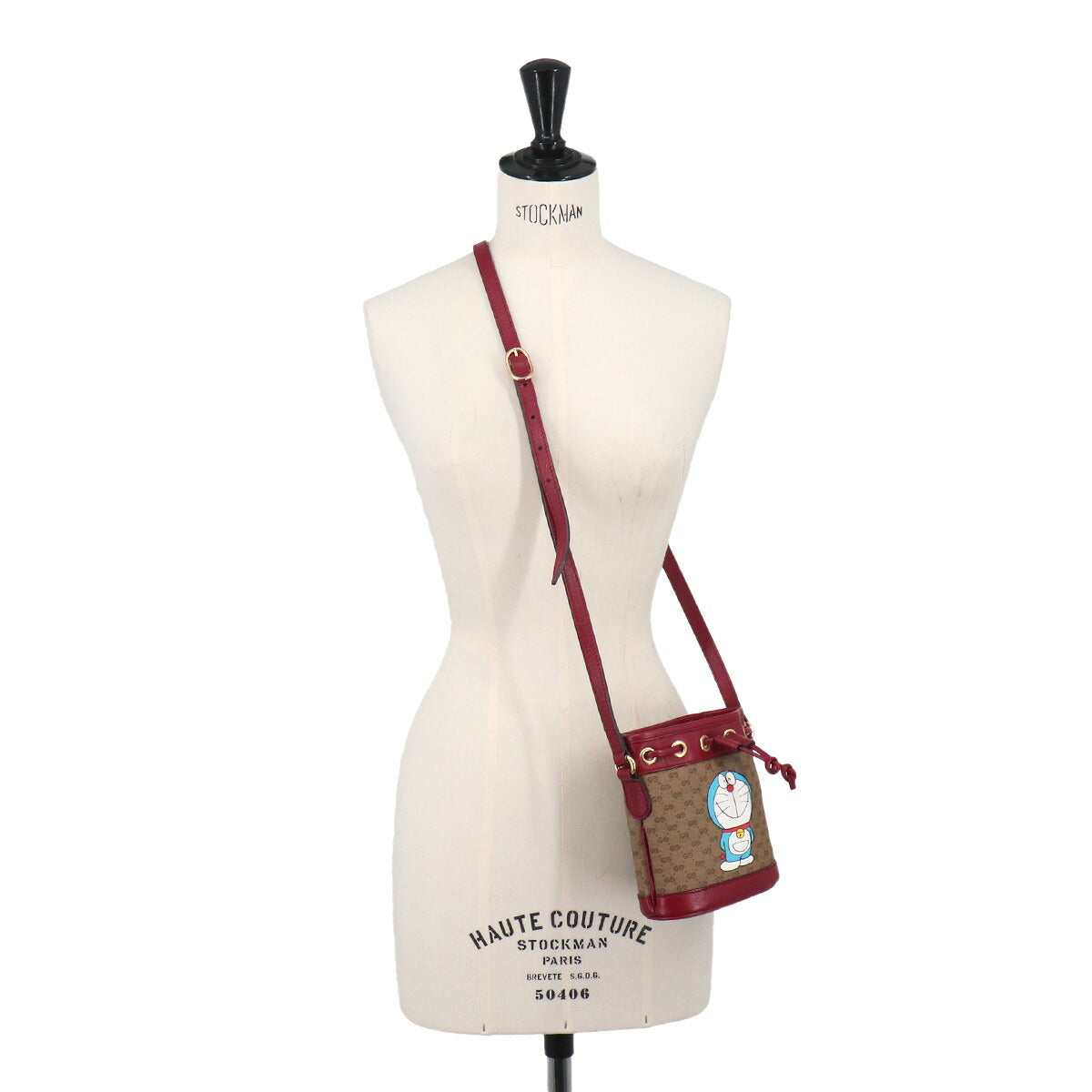 Doraemon Mini GG Supreme mini bucket Bag Shoulder Brown Red