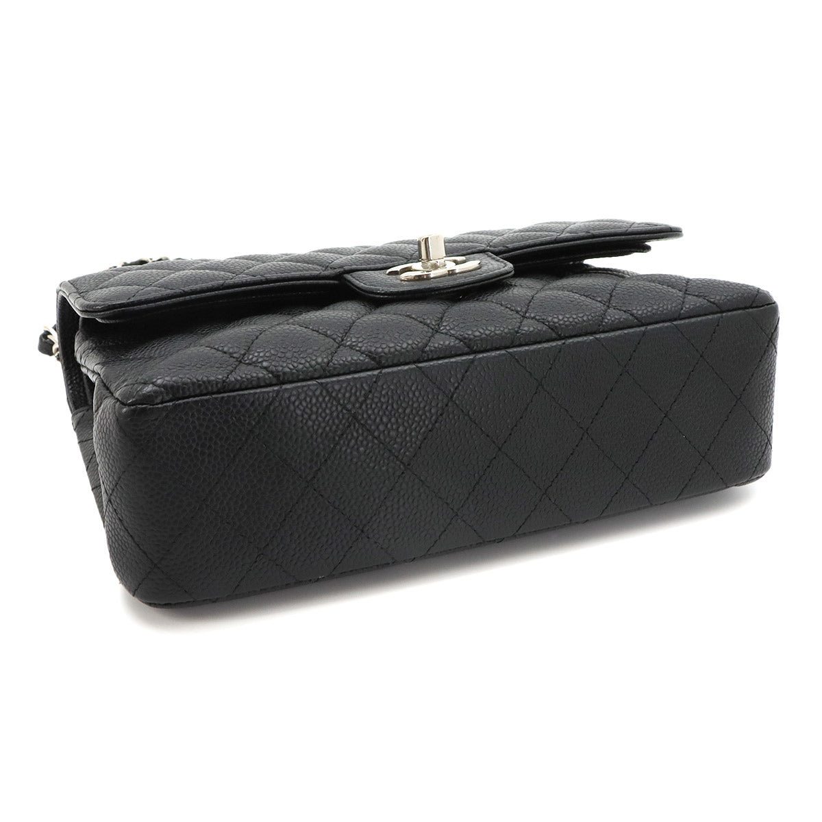Matelasse 23 Chain Shoulder Bag Leather Black A01113