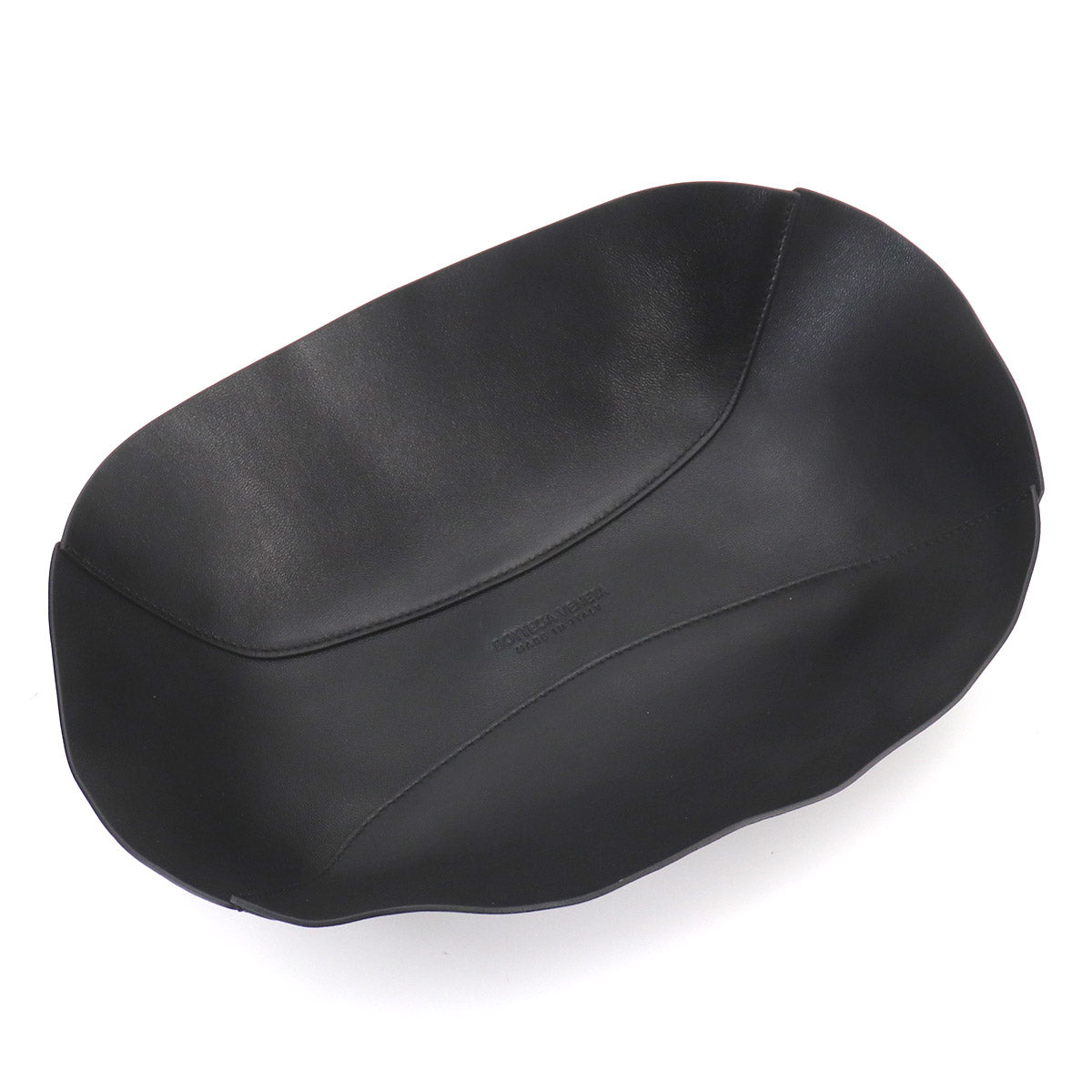 Intrecciato Hobo Hand Bag Leather Black